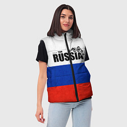 Женский жилет Russia, цвет: 3D-черный — фото 2