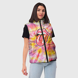 Женский жилет Rolling Stones tie-dye, цвет: 3D-черный — фото 2