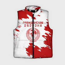 Женский жилет Гражданская оборона, цвет: 3D-черный