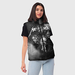 Женский жилет Metallica, цвет: 3D-черный — фото 2