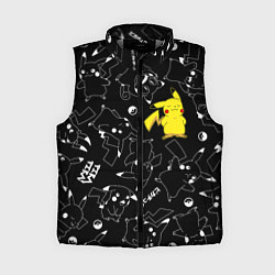 Женский жилет ПИКАЧУ, цвет: 3D-светло-серый