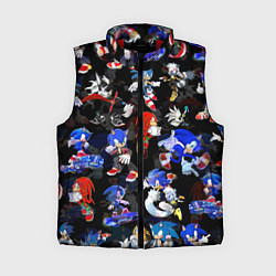 Женский жилет Sonic паттерн, цвет: 3D-красный