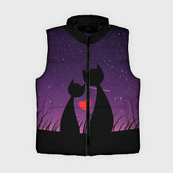Женский жилет Котики, цвет: 3D-черный