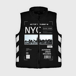 Женский жилет Off-White: NYC, цвет: 3D-черный