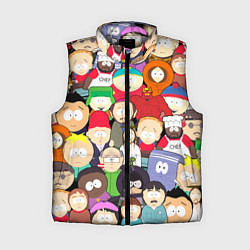 Женский жилет South Park персонажи, цвет: 3D-светло-серый