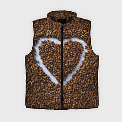 Женский жилет I love гречка