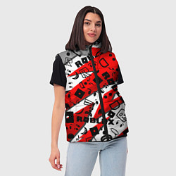 Женский жилет Roblox, цвет: 3D-светло-серый — фото 2