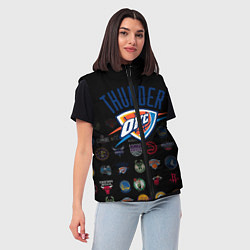 Женский жилет Oklahoma City Thunder 2, цвет: 3D-светло-серый — фото 2