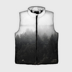 Женский жилет Лес, цвет: 3D-черный