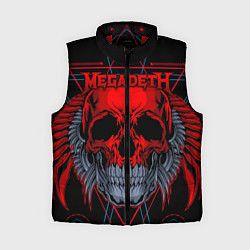 Женский жилет Megadeth, цвет: 3D-красный