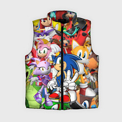 Женский жилет Sonic ПЕРСОНАЖИ, цвет: 3D-красный