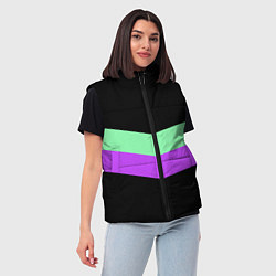 Женский жилет Колор блок, цвет: 3D-красный — фото 2