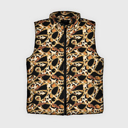 Женский жилет Versace Леопардовая текстура, цвет: 3D-черный