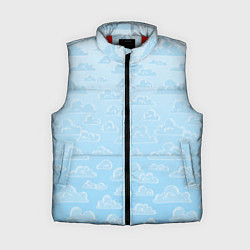 Женский жилет Очень светлые голубые облака