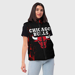 Женский жилет CHICAGO BULLS, цвет: 3D-черный — фото 2