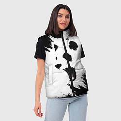 Женский жилет Панда ЧБ, цвет: 3D-красный — фото 2