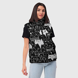 Женский жилет КОТЫ BLACK, цвет: 3D-светло-серый — фото 2