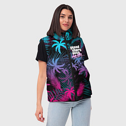 Женский жилет GTA VICE CITY, цвет: 3D-черный — фото 2