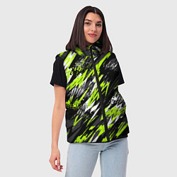 Женский жилет Спортивный стиль, цвет: 3D-красный — фото 2