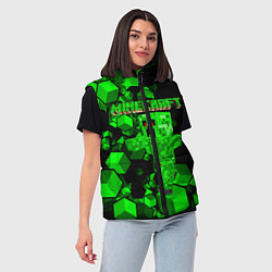 Женский жилет Minecraft, цвет: 3D-черный — фото 2