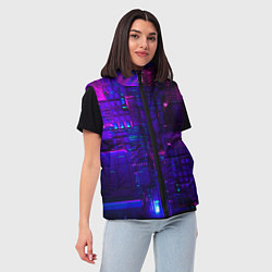 Женский жилет NEON CUBES, цвет: 3D-красный — фото 2