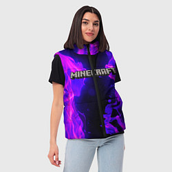 Женский жилет MINECRAFT, цвет: 3D-черный — фото 2