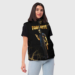 Женский жилет Gold Midas Fortnite 2, цвет: 3D-черный — фото 2
