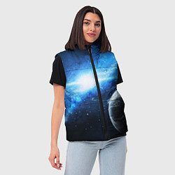 Женский жилет Космос, цвет: 3D-светло-серый — фото 2
