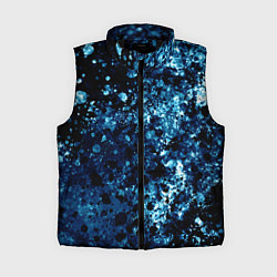 Женский жилет Абстракция жидкость, цвет: 3D-черный