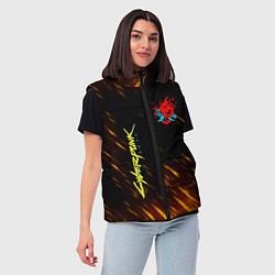 Женский жилет CYBERPUNK 2077, цвет: 3D-красный — фото 2