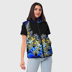 Женский жилет Фрактальная материя l Fractal, цвет: 3D-красный — фото 2