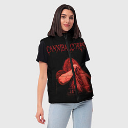Женский жилет Cannibal Corpse 6, цвет: 3D-черный — фото 2