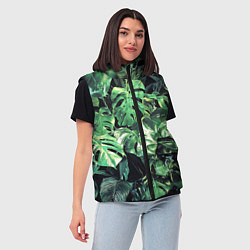 Женский жилет ЛИСТЬЯ, цвет: 3D-красный — фото 2