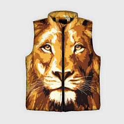 Женский жилет Взгляд льва, цвет: 3D-черный