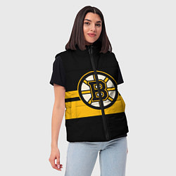 Женский жилет BOSTON BRUINS NHL, цвет: 3D-светло-серый — фото 2