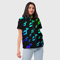 Женский жилет JoJo Bizarre Adventure, цвет: 3D-черный — фото 2