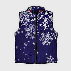Женский жилет Новогодние снежинки