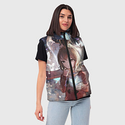Женский жилет Город в котором меня нет, цвет: 3D-красный — фото 2