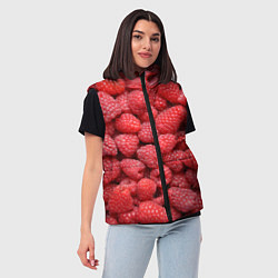Женский жилет Малина, цвет: 3D-черный — фото 2