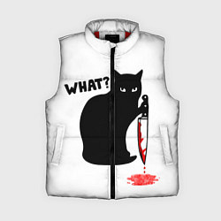 Женский жилет What Cat, цвет: 3D-красный