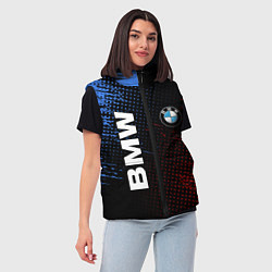 Женский жилет BMW ТЕКСТУРА, цвет: 3D-черный — фото 2