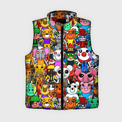 Женский жилет ROBLOX PIGGY, цвет: 3D-красный