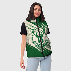 Женский жилет Милуоки Бакс, цвет: 3D-светло-серый — фото 2