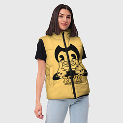 Женский жилет Bendy And The Ink Machine, цвет: 3D-черный — фото 2