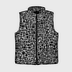 Женский жилет Геометрия ЧБ Black & white