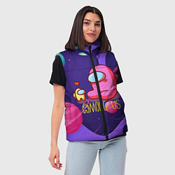 Женский жилет Among Us Love, цвет: 3D-красный — фото 2