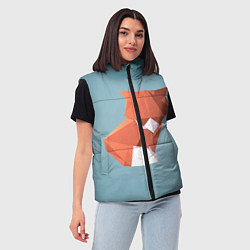 Женский жилет Лиса, цвет: 3D-светло-серый — фото 2