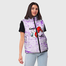 Женский жилет Among Us Sleep well Z, цвет: 3D-красный — фото 2