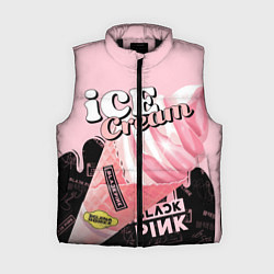 Женский жилет BLACKPINK ICE CREAM, цвет: 3D-черный
