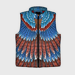 Женский жилет Оперение: сойка, цвет: 3D-красный